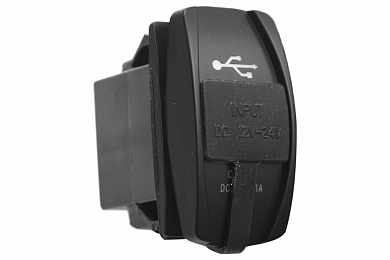 Розетка USB 3,1A дизайн Переключатель, с крышкой