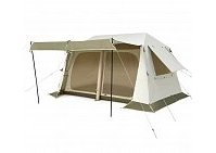 Палатка Naturehike Village 8.5 AIR 4-местная, надувной каркас, бело-коричневая