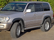 Расширители колесных арок Toyota LC 100 1998-2007, поверхность - шагрень