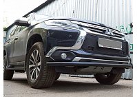 Защита переднего бампера для Pajero Sport III (с 2015 г.в.)