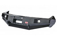 Бампер РИФ силовой передний Nissan Navara D40/Pathfinder R51 (2010-2014) с доп. фарами, без защитной дуги