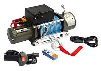 Лебёдка электрическая 12V Electric Winch 12000 lbs 5443 кг (синтетический трос)