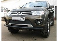 Защита переднего бампера для Pajero Sport II