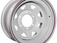 Диск колёсный стальной TOYOTA, MITSUBISHI, NISSAN 16x8 6x139,7 d110 ET-25 белый