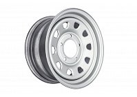 Диск усиленный для ВАЗ НИВА стальной серебристый 5x139,7 7xR15 d98,5 ET+25 (треугольник)