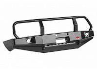 Бампер РИФ силовой передний Toyota Land Cruiser 100 до 2002 с доп. фарами и защитной дугой
