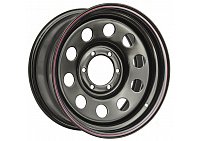Диск усиленный Nissan Navara D40 2.5TD стальной черный 6x114,3 8xR16 d66 ET-0
