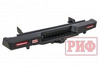 Бампер РИФ силовой задний Isuzu D-MAX (2012-2021) с квадратом под фаркоп и фонарями, стандарт