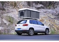 Палатка на крышу автомобиля РИФ Hard RT04-125W, корпус белый, тент серый 210х125х95