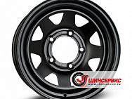 Диск стальной для УАЗ DOTZ 4X4 STAHLRADER Dakar dark R15 / 6J PCD 5x139.7 ЦО 110  ET 0