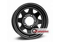 Диск стальной для УАЗ DOTZ 4X4 STAHLRADER Dakar dark R15 / 6J PCD 5x139.7 ЦО 110  ET 0