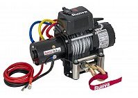 Лебёдка электрическая 12V Runva 12500 lbs 5670 кг короткий барабан, стальной трос