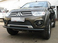 Защита переднего бампера для Pajero Sport II