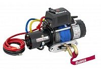 Лебёдка электрическая 12V Runva 12500 lbs 5670 кг короткий барабан, синтетический трос